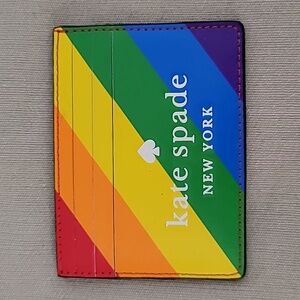 kate spade Pride Rainbow Stripe Card Holder 🌈